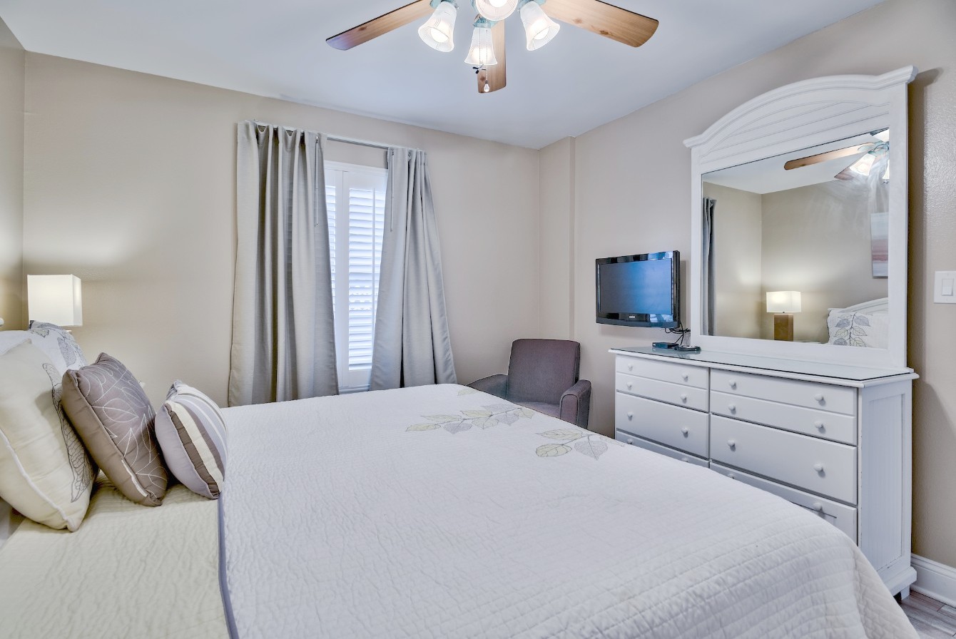 Master Bedroom with king bed and Cable TV with Netflix/Amazon