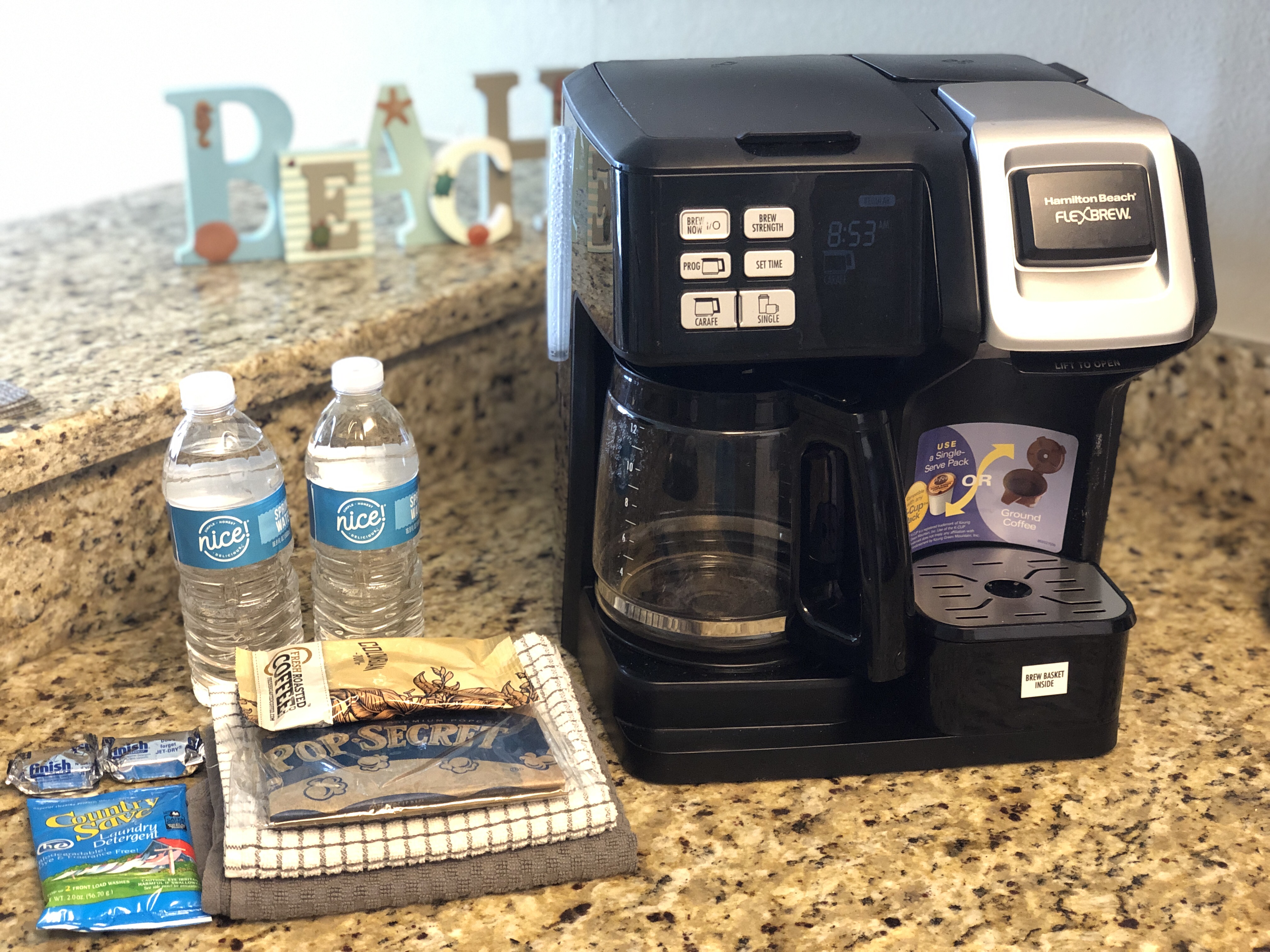 Coffee maker and start up supplies