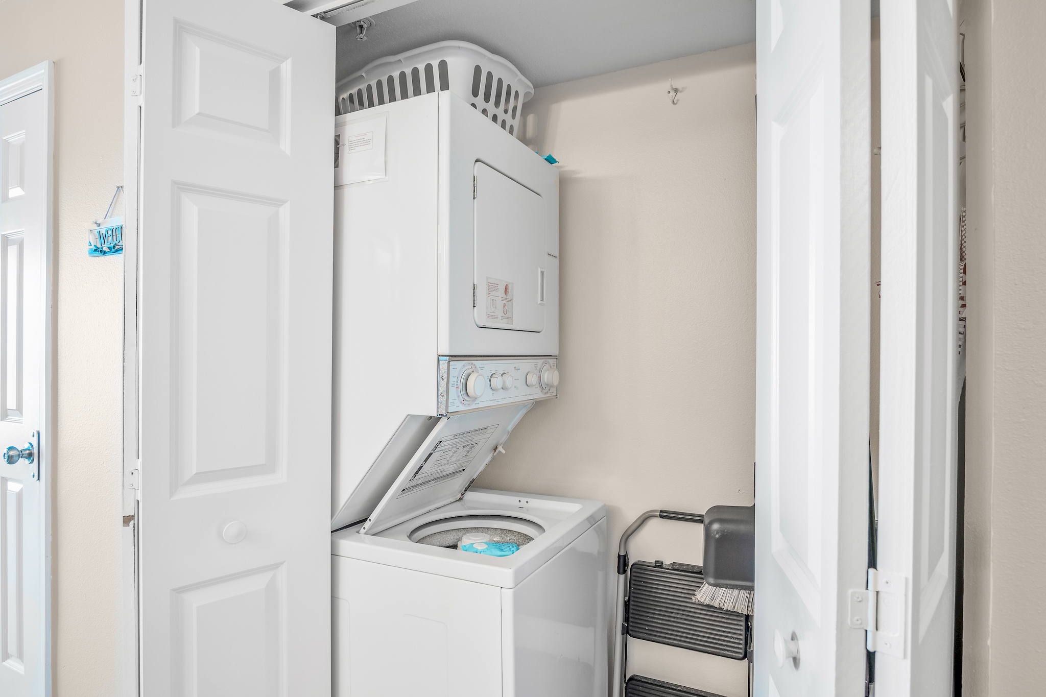Washer and dryer in the unit