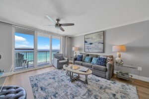 Living room and the view