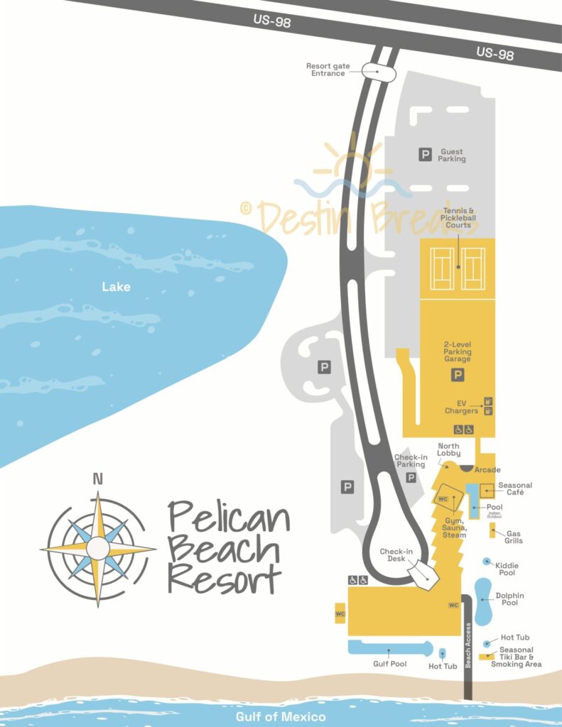 Pelican Beach Resort Map