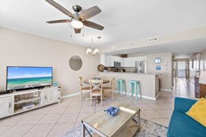 Living room and dining area Living room and dining area