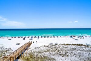 Our beach with free beach service