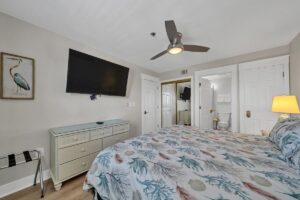 Master bedroom with king bed