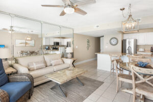 Spacious living room and dining area Spacious living room and dining area