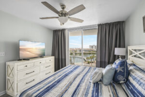 Master bedroom with king bed