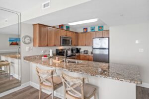 Full kitchen with stainless appliances