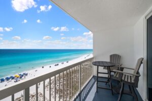 The view from the balcony