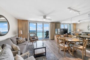 Living room and the view