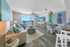 Living room and the view